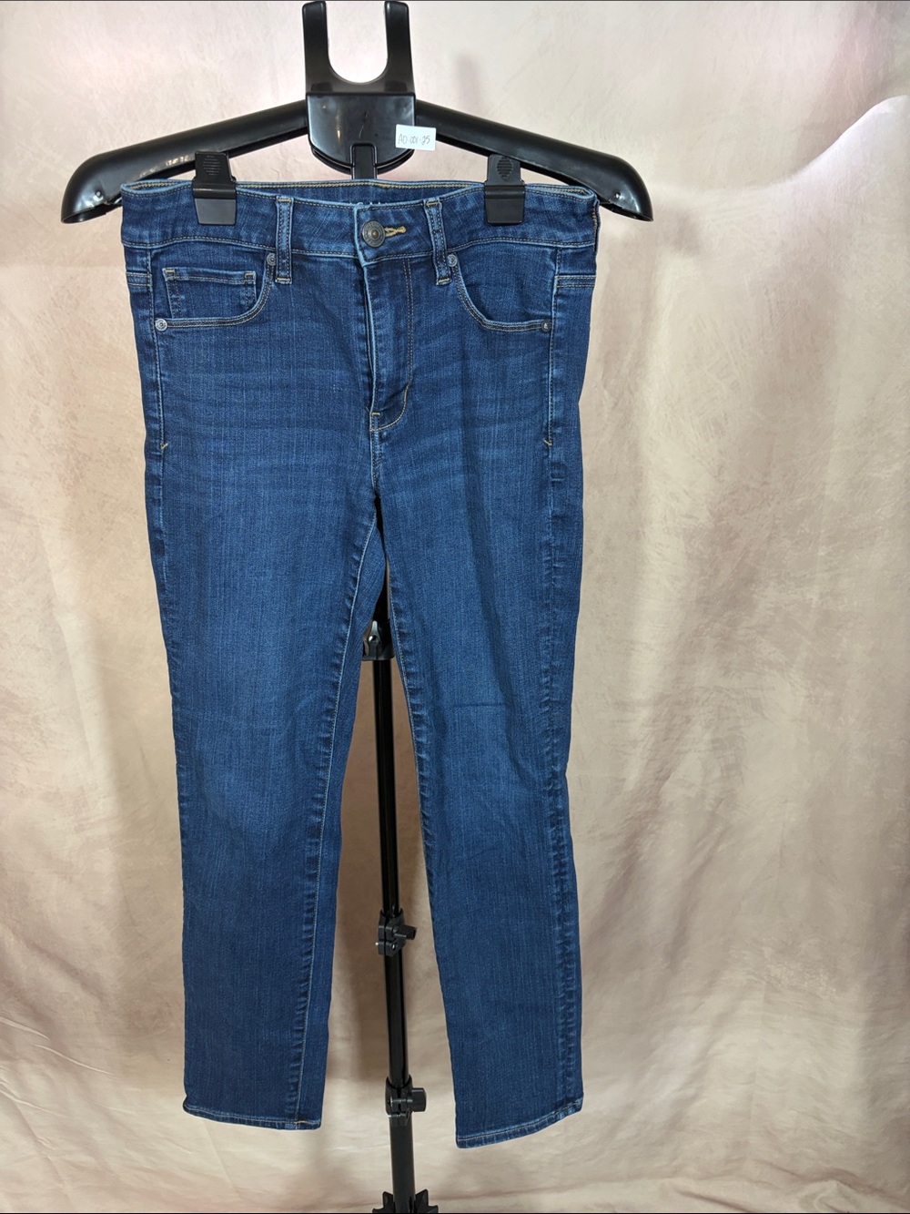 American Eagle Outfitters Dark Blue Stretch Skinny Jeans Size 6 short
